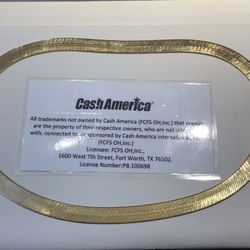 14kt Herringbone Necklace 