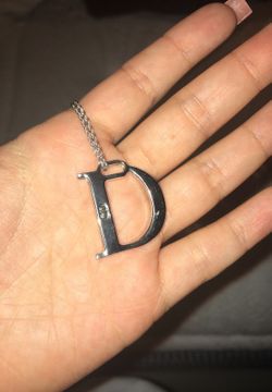 Christian Dior D necklace