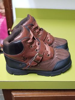 Boys polo boots size 2.5y