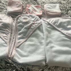 Baby Girl Bath Towels And Washcloths 