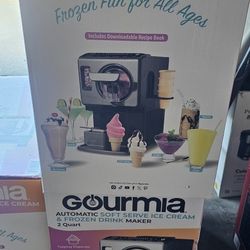 Gourmia Automatic Soft Serve Ice Cream And Frozen Drink Maker