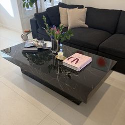 Real marble coffee table