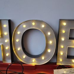 3 LED Light Up Letters 
