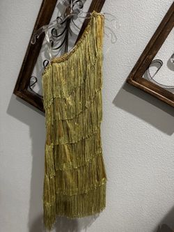 Gold dress
