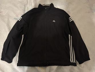 Adidas Black Windbreaker Jacket Size M 