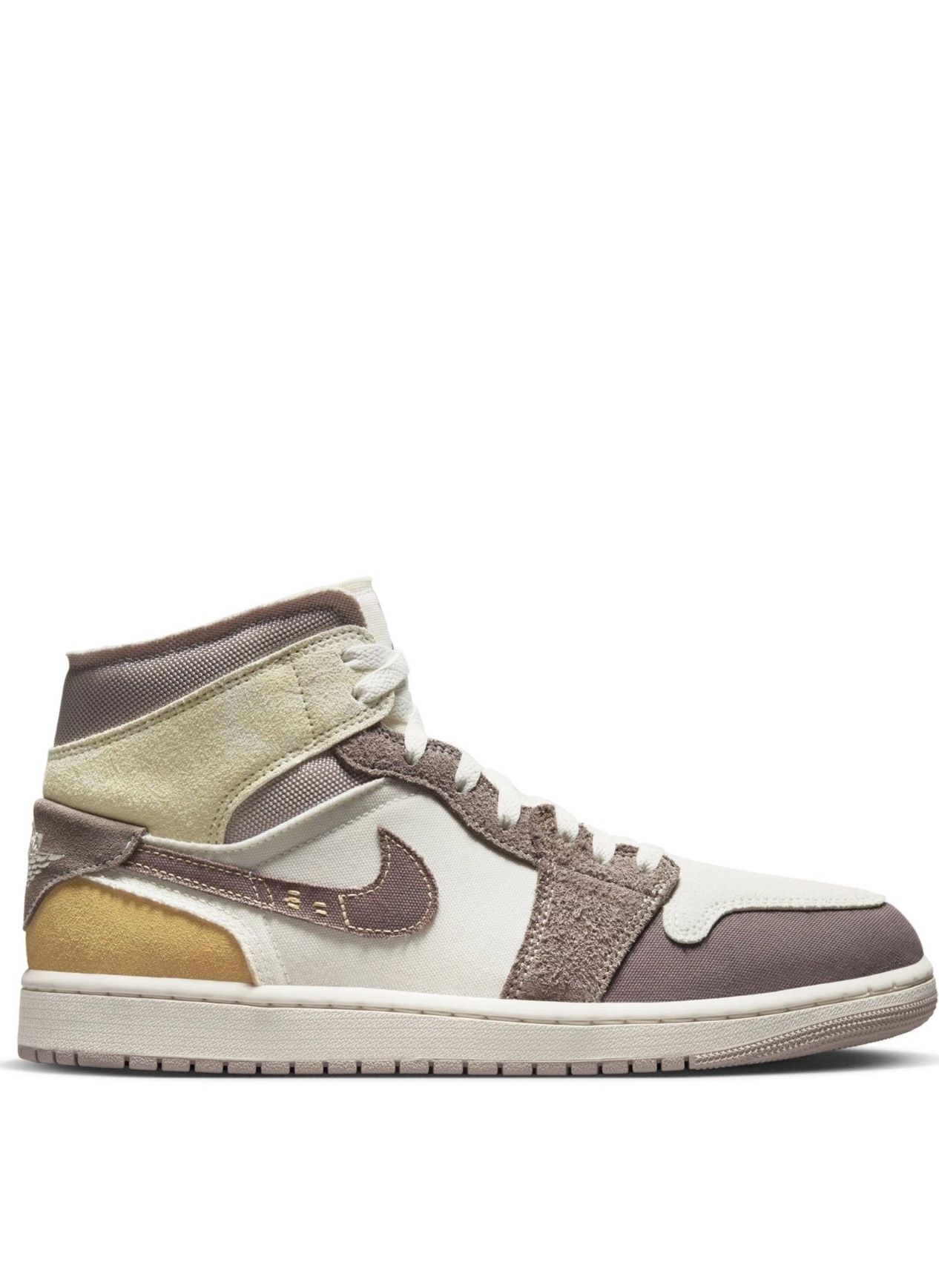 [DM9652-102] Mens Air Jordan Retro 1 Mid SE Craft 'Taupe Haze'