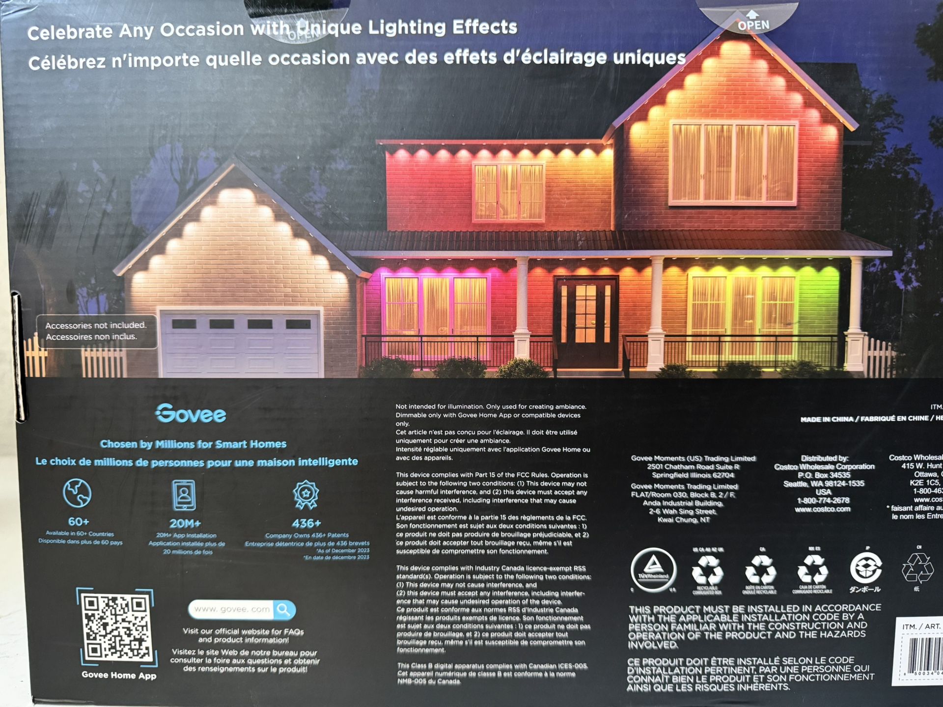 Govee Permanent Outdoor Lights RGBIC 150ft Building materials & Supplies