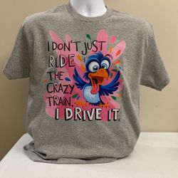 Adult Design T-shirt, New, 50/50 Cotton/Polyester, Size Adult Medium, (item 395)