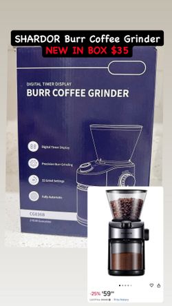 SHARDOR Burr Coffee Grinder-NEW IN BOX