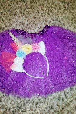 Tutu with unicorn headband