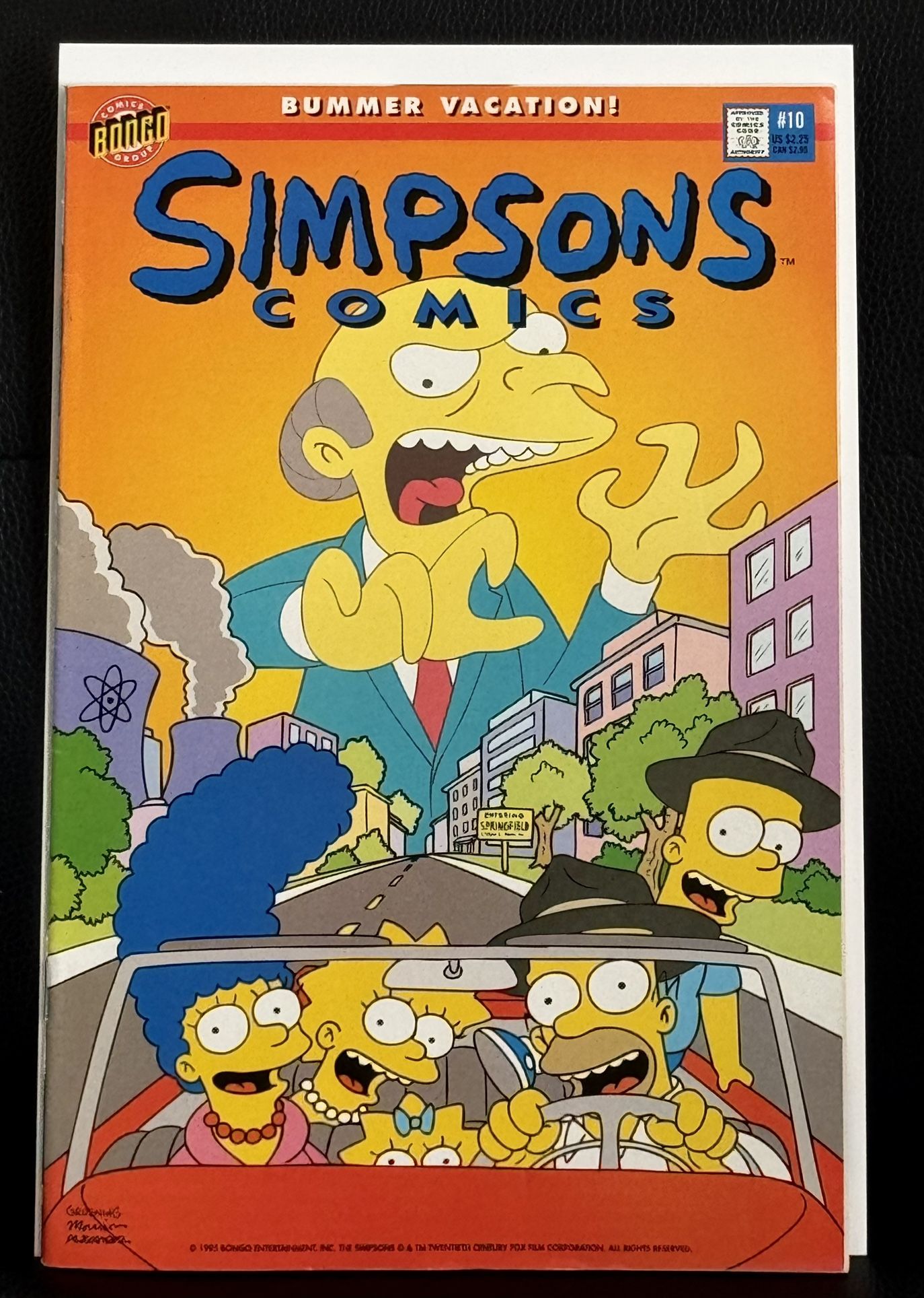 Simpsons Comics #10-1995 Bongo-Homer Simpson Cartoon Comic Book