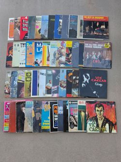 48 Vintage LP Record Music Stereo Albums in Picture Sleeves