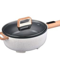 The Pioneer Woman 3.5L Electric Skillet, Linen Speckle, Pan, Cooking, Grilling