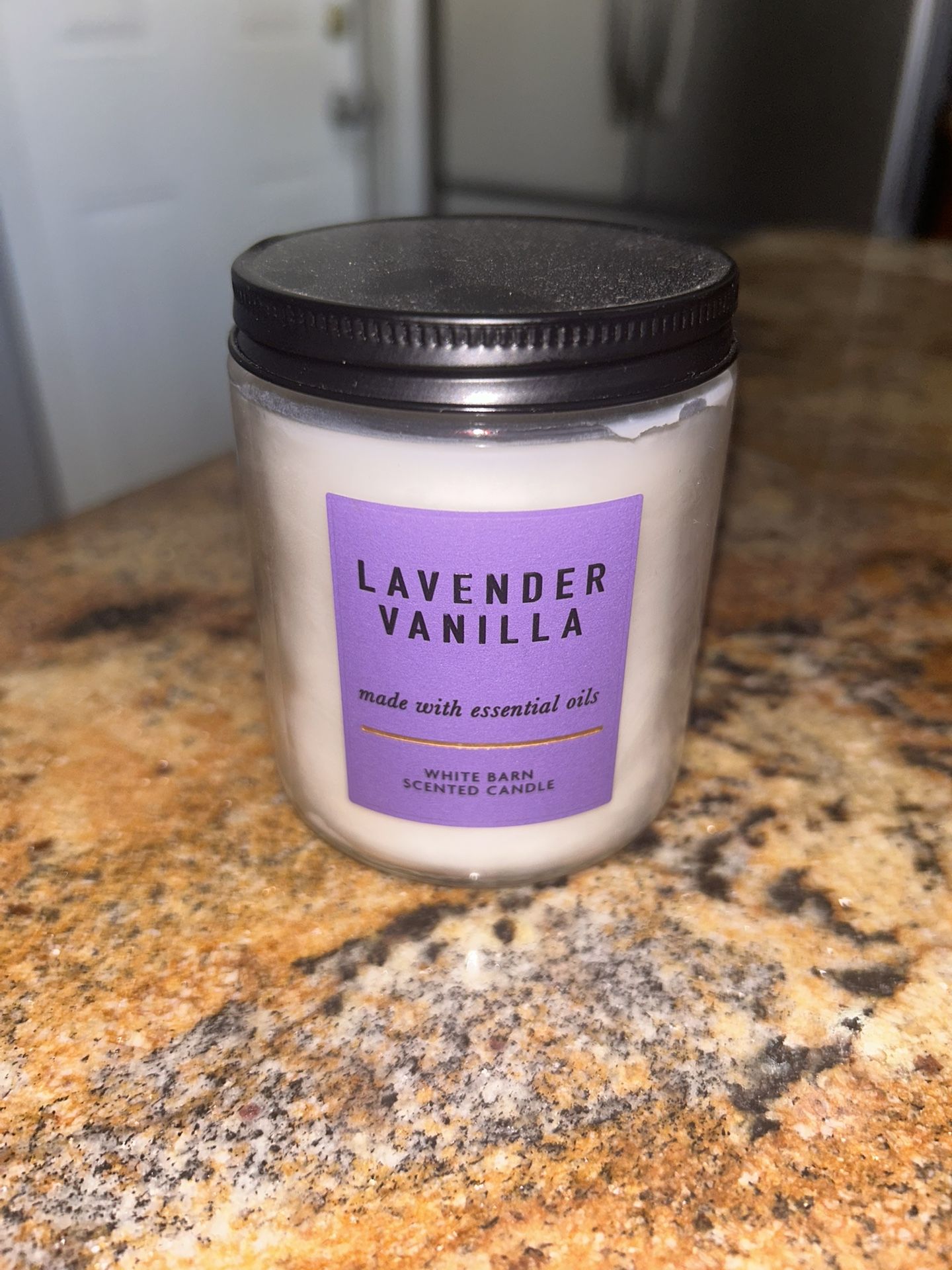 Bath & Body Works Lavender Vanilla Single Wick Candle