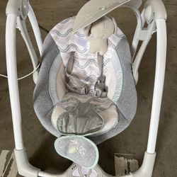Ingenuity Convert Me 2-in-1 Portable Vibrating Baby Swing Nash