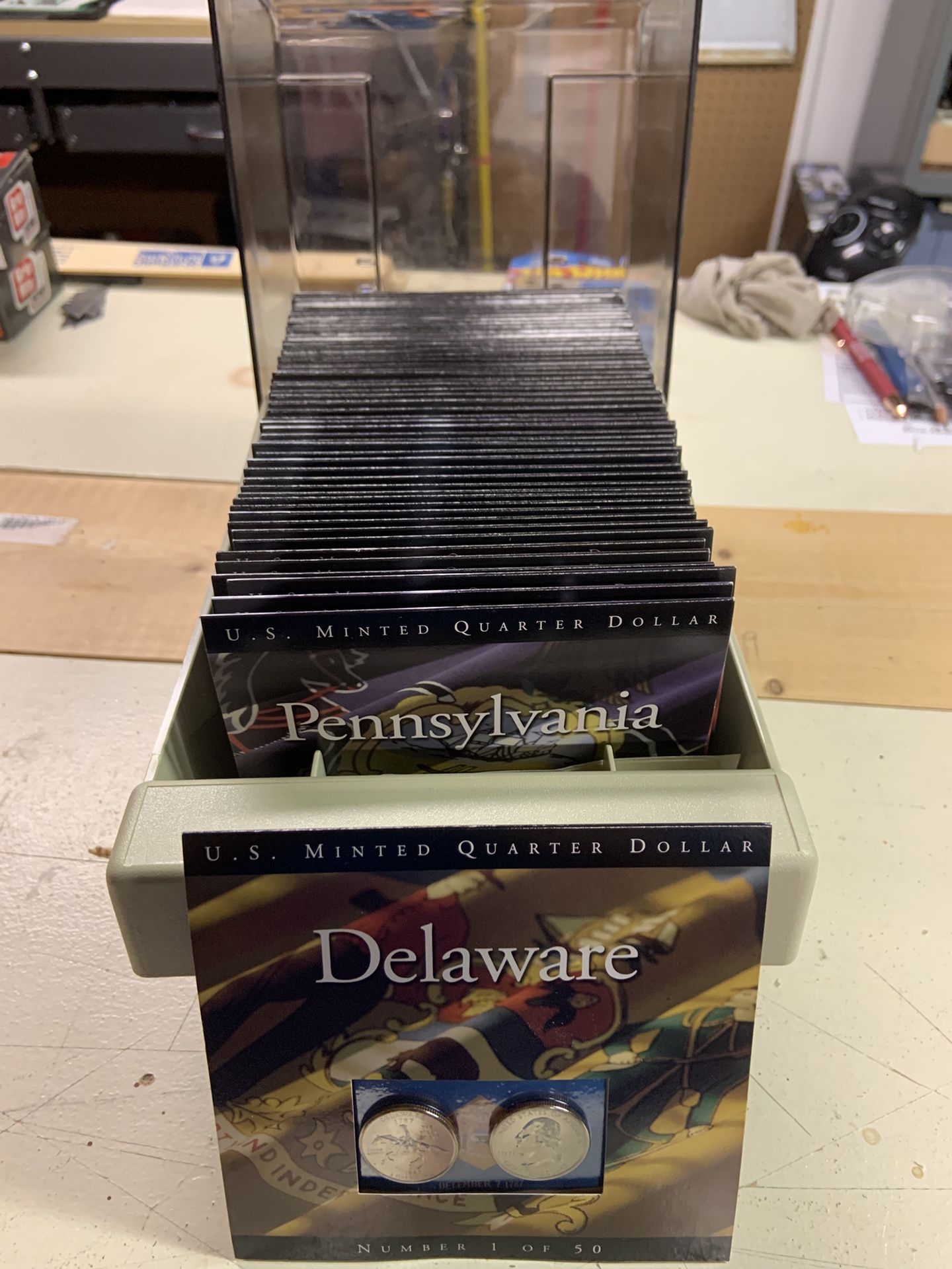 U.S. Minted Quarter Dollar.