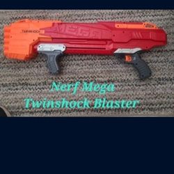 Nerf Mega Twinshock Toy Blaster 