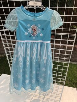 Disney Frozen short sleeve Dress Outfit Halloween Costume
