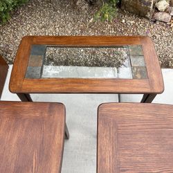 Coffee Table With 2 End Tables