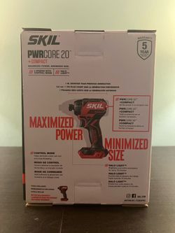 Skil ID6739B-00 20V PWRCORE 20 Brushless Sub-Compact Lithium-Ion 1/4 in.Tool only
