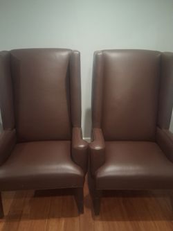 Antique wing back chair very good condition $145 FOR BOTH