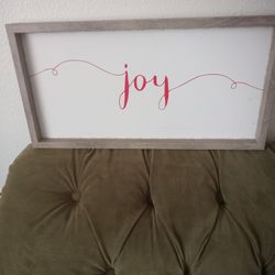 JOY SIGN/PIC (20"×10 1/2")