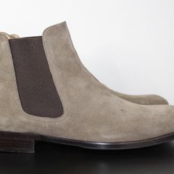 Bruno Magli Italy 06250 Kent Grey Suede Slip On Chelsea Boots Men’s Size 12 M