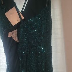 Vestido Verde Medida 7/8 Nuevo 