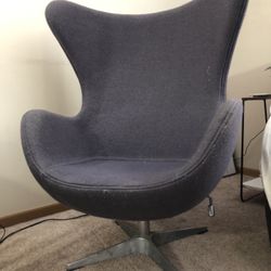 Mid Century Modern Arne Jacobsen Reproduction Egg Chairs