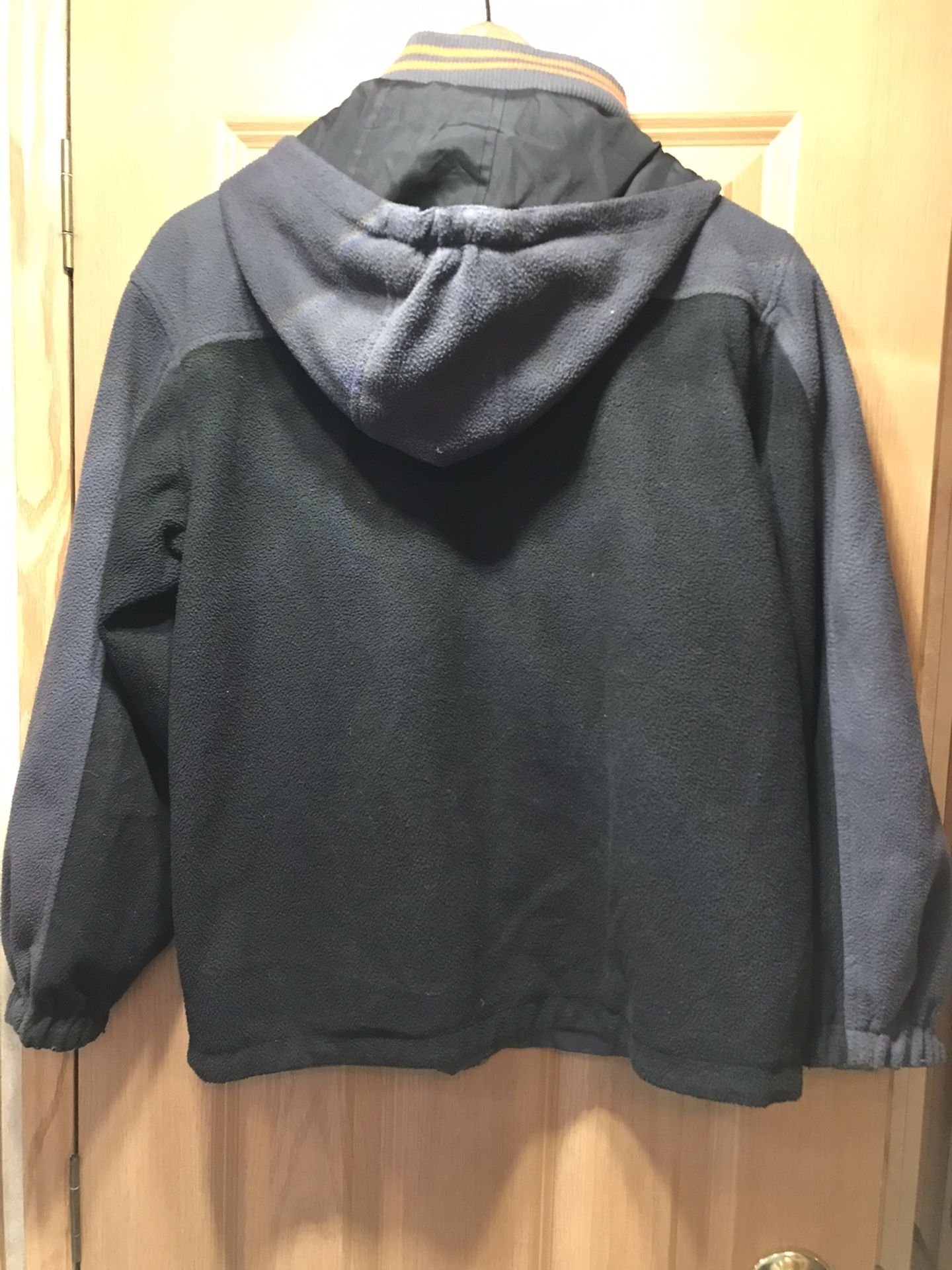 Boys size large 14-16 reservable Polo coat with hood