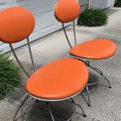 (5) Mid Century Metal Chairs 