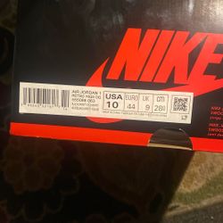 Jordan 1 “High” OG “ Bred Patten Sz 10