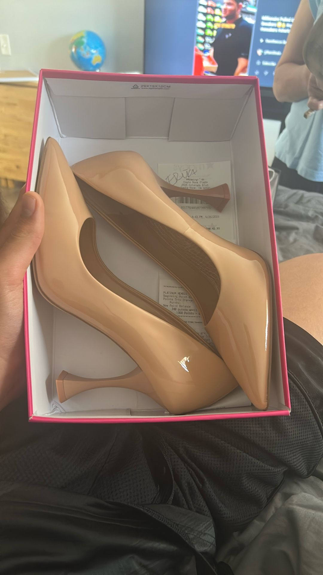 sandstone high heels