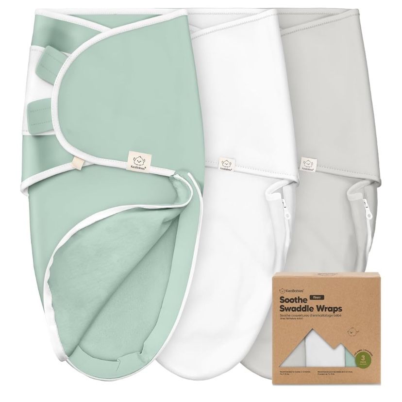 Baby Swaddle Sleep Sacks With Zipper - 3-Pack Swaddles For Newborns 0-3 Months