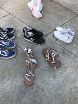 Vans Jordan Nike and esxpress shoes