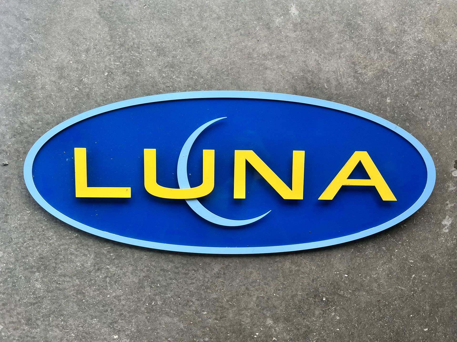 Luna Metal Sign