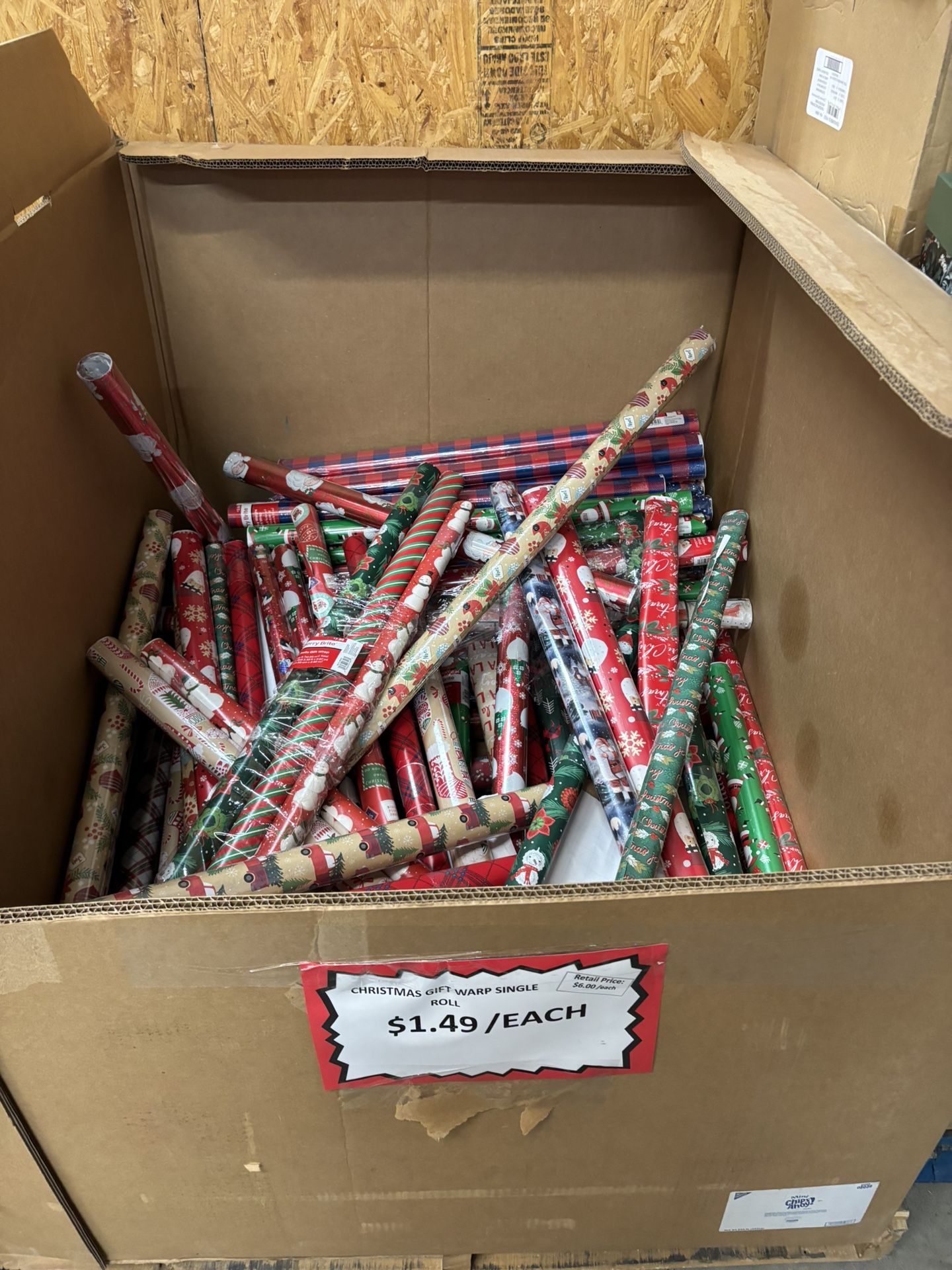 Christmas Gift Wrap Wrapping Paper Single Roll