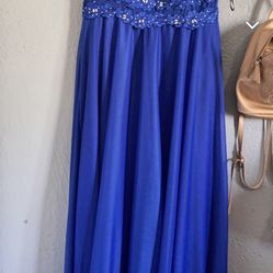 Long Blue Dress 