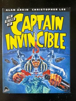 The Return of Captain Invincible Blu-ray + Slipcover – Severin Films – Alan Arkin