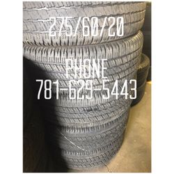 Used Tire For Sale 275/60/20 $220 All Four free mounting and Balancing