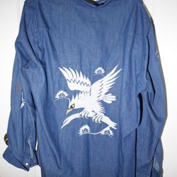 Embroidered Eagle Levi Denim Jacket
