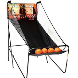 asketball Arcade Game with Electronic Digital Scoring and Timer, Easy Folding for Storage