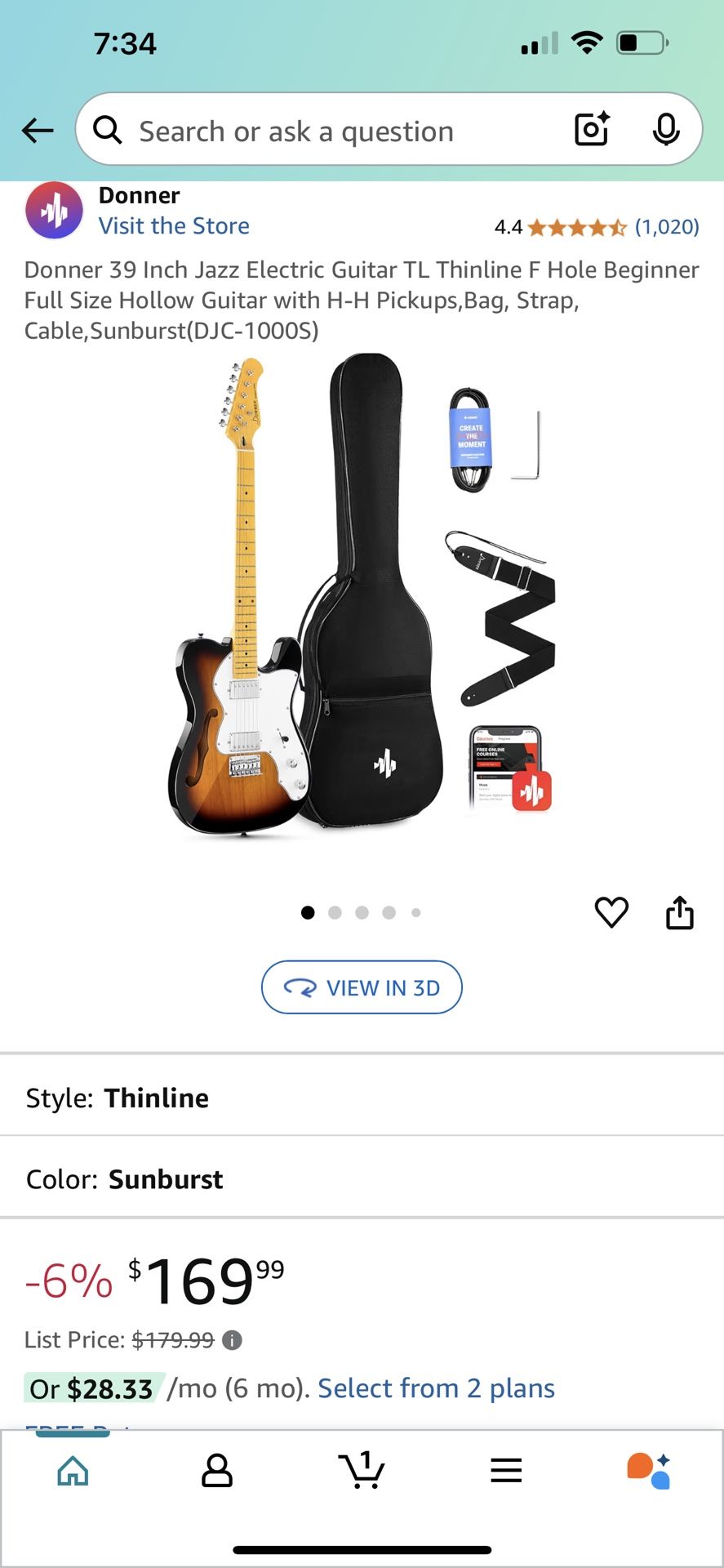 Dooner Electric Guitar