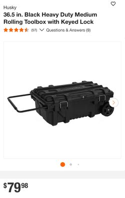 Husky Rolling Toolbox Storage Cart With Wheels