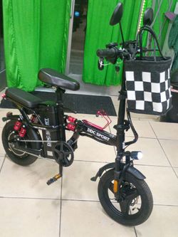 DDC Sport 14" 750W 48V Adults Folding Electric Bike-28mph-max range 55 miles