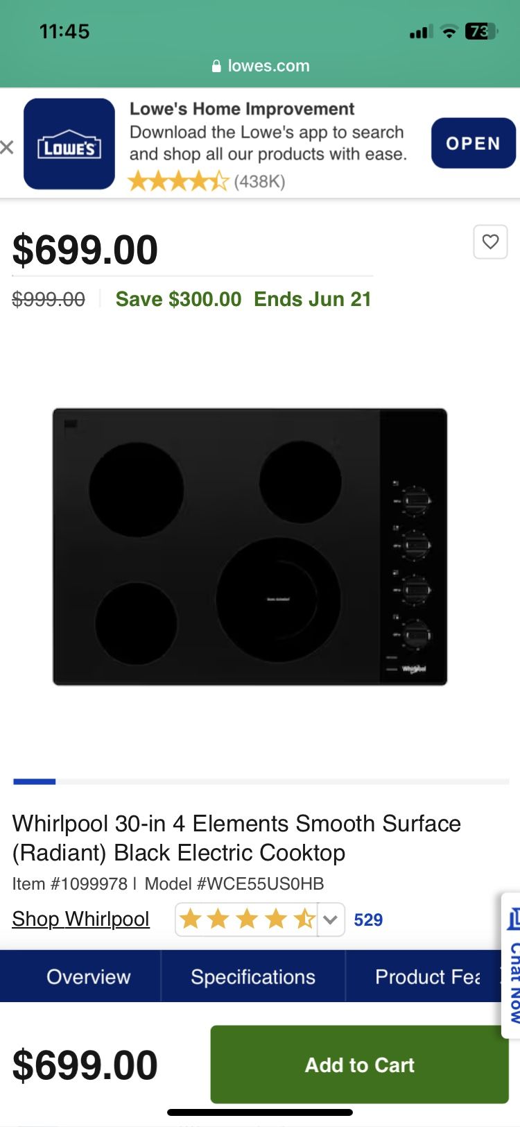 Electric Cooktop