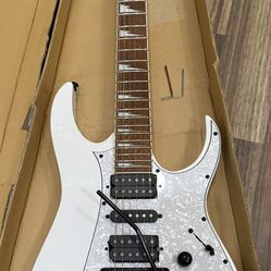 White Ibanez Electric Guitar 