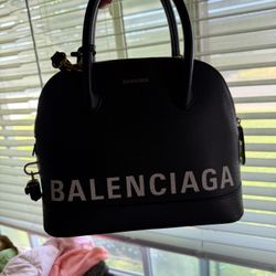 Balenciaga Black Ville S Top Handle Satchel 