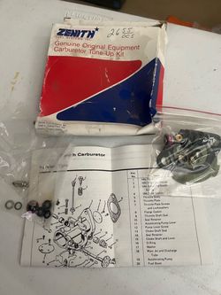 Zenith Carburetor Tune-Up Kit Genuine OEM Fuel Systems Rebuild Kit New Old Stock