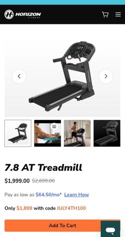 Horizon treadmill 7.8 AT